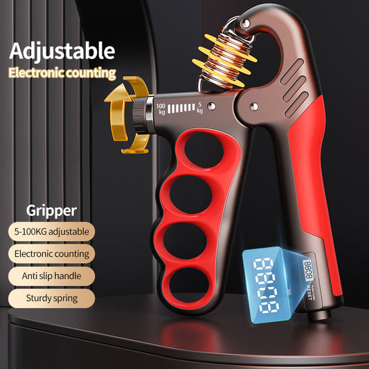Adjustable Grip Strength Gauge Counting Type Spring Grip Strength Gauge Handshake Holder