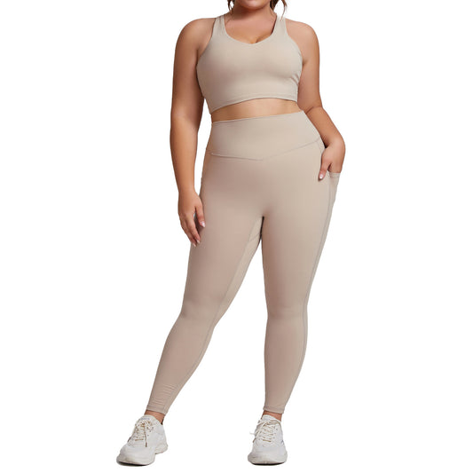 Yoga suit set women's high-end tight fitting sportswear two-piece set