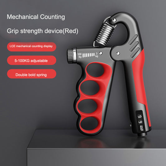 Adjustable Grip Strength Gauge Counting Type Spring Grip Strength Gauge Handshake Holder