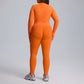 Long sleeved yoga suit set women's sportswear three piece set