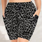 Pocket five quarter yoga shorts for women tight fitting high waisted yoga sports pants