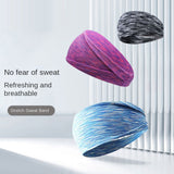 Widening exercise headband for sweat absorption, running, men's and women's fitness yoga, colorful, breathable, elastic, anti sweat headband
