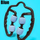 U Shape Trigger Point Massage Roller for Arm Leg Neck Muscle Tissue for Fitness Gym Yoga Pilates Sports 4 Wheel