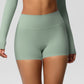Yoga pants solid color long sleeved beautiful back sports short sleeved slim fit fitness pants set