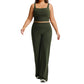 Straight yoga suit set sportswear women's outdoor running fitness suit set