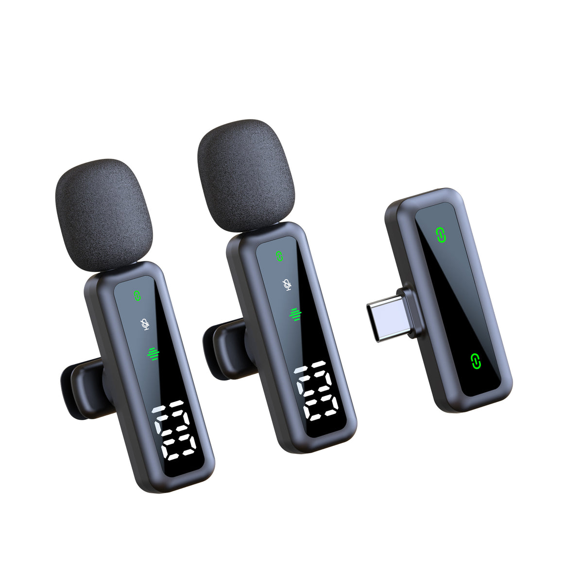 Wireless Lapel Microphone for Outdoor Computer Live Streaming Noise Reduction Universal Small Microphone