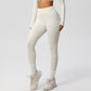 Yoga pants solid color long sleeved beautiful back sports short sleeved slim fit fitness pants set
