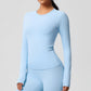 Yoga pants solid color long sleeved beautiful back sports short sleeved slim fit fitness pants set